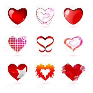 Different types of hearts